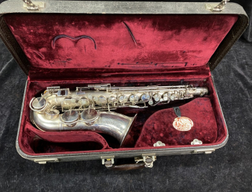 Original Silver Plated King Voll-True II Alto Sax - Beautiful Horn! - Serial # 156177